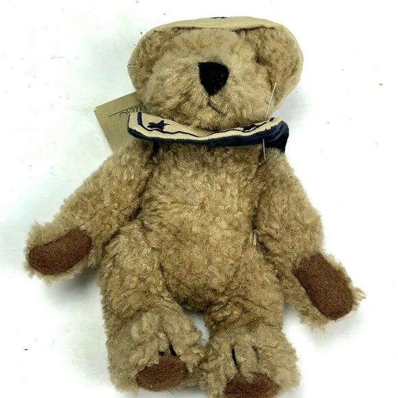 Boyds Bears Chauncey Fitzbruin 1997 Jointed Teddy Sailor Hat Collar Nautical 7" - Picture 6 of 6
